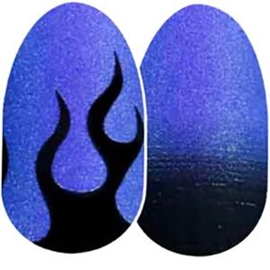 Blue Flame Nail Wraps